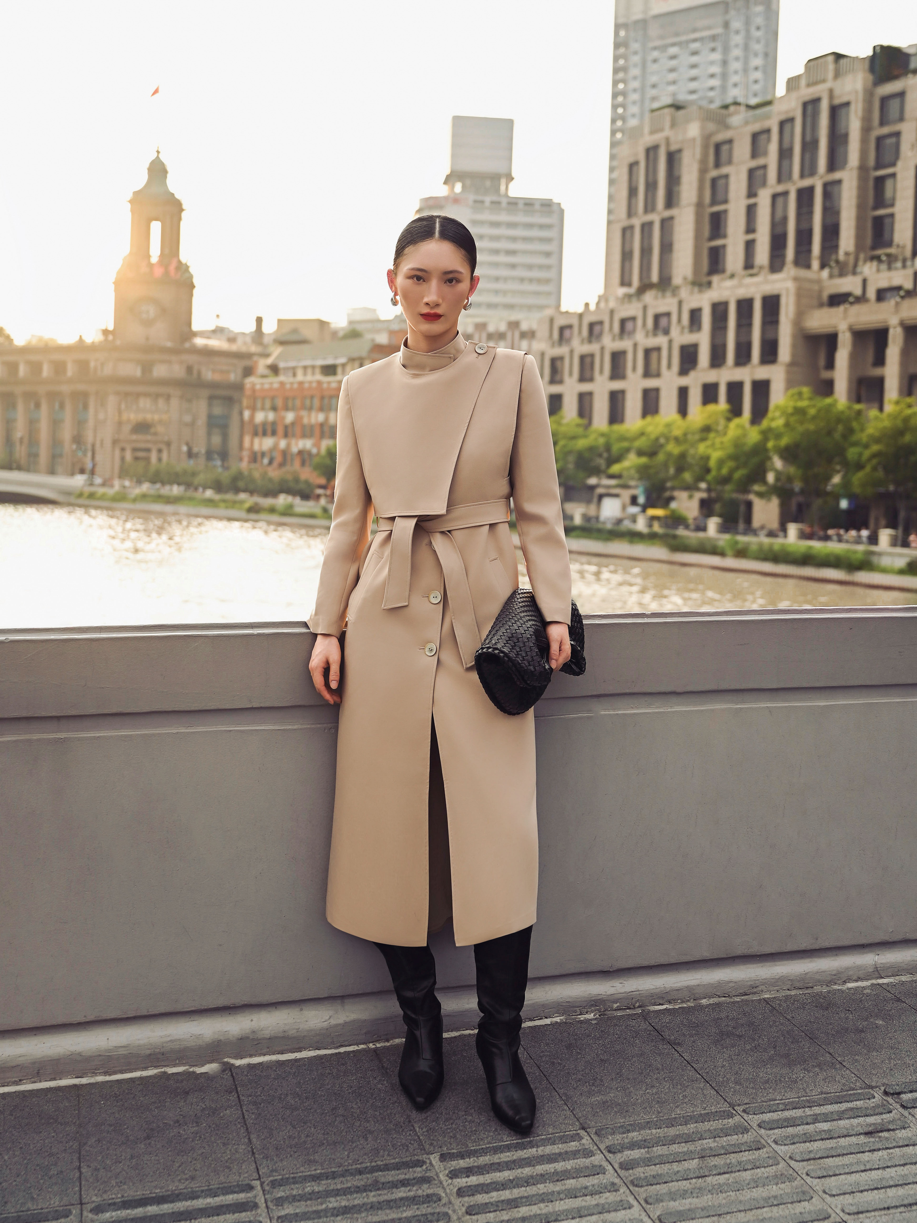 Áo trench-coat 2 chi tiết